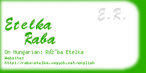 etelka raba business card